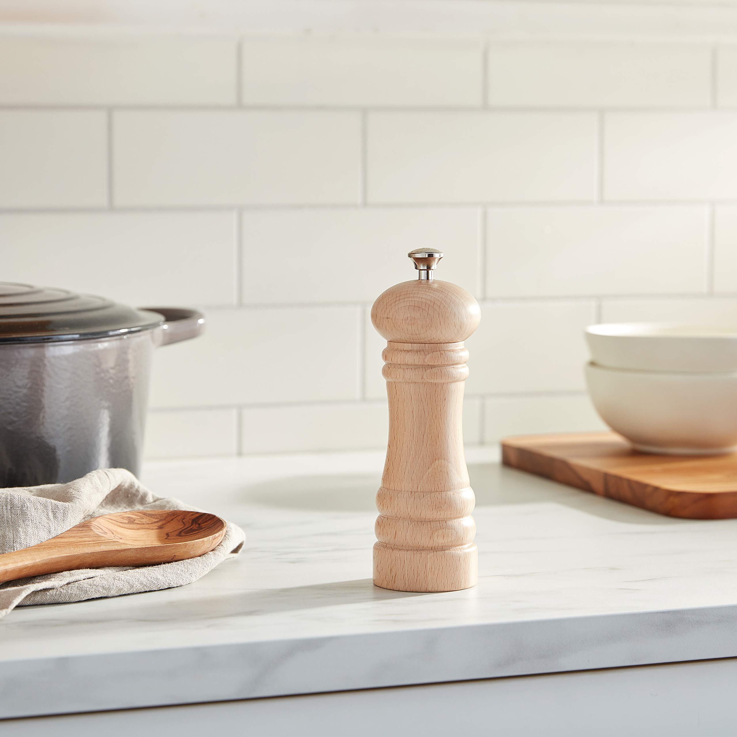 Amazon.com: Zassenhaus Berlin Wood Salt Mill, Refillable Manual